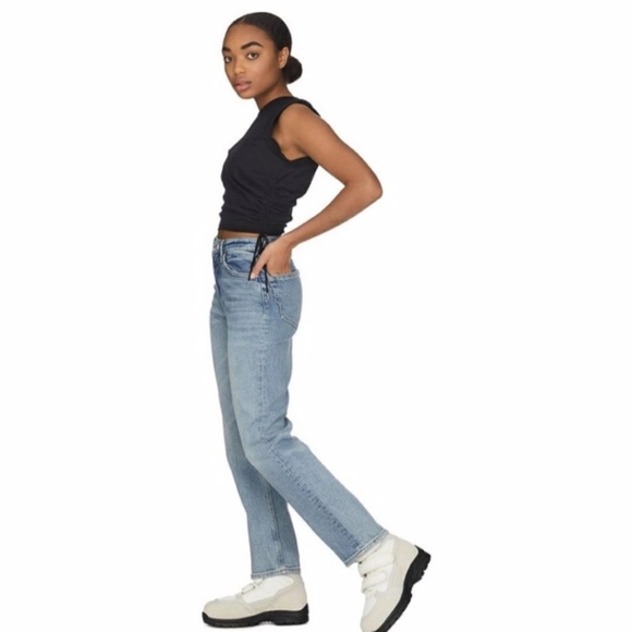 NEW Alexander Wang Wash and Go Twist Crop Top with Side Ties Black XS - Picture 7 of 17